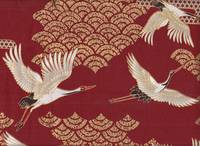 Kranich & Wellen rot Kranich & Wellen rot