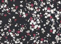 Blütenast schwarz Chirimen Blütenast schwarz Chirimen