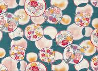 Blumen Kreise türkis Blumen Kreise türkis