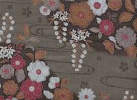 Blumen Wellen graugrün Blumen Wellen graugrün