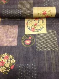 Patch Blumen Shibori blau Patch Blumen Shibori blau