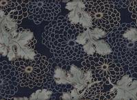 Kiku & Blätter blau Kiku & Blätter blau