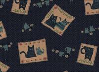 Patch Katzen blau Patch Katzen blau