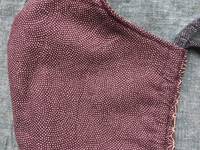 Gesichtsmaske Rund Samekomon - Asanoha lila Gesichtsmaske Rund Samekomon - Asanoha lila