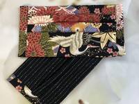 Gesichtsmaske Kranich Fuji schwarz Gesichtsmaske Kranich Fuji schwarz