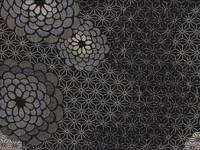 Kiku Asanoha schwarz Jacquard Kiku Asanoha schwarz Jacquard