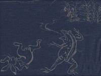 Panel Hase & Frosch blau Panel Hase & Frosch blau