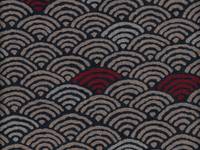 Seigaiha rot blau Seigaiha rot blau