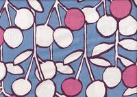 Wachstuch Cherry Tree blue Wachstuch Cherry Tree blue