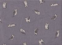 Wachstuch Katze Fabius grau Wachstuch Katze Fabius grau