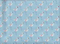 Wachstuch Flamingo hellblau Wachstuch Flamingo hellblau