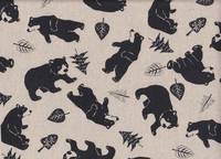 Wachstuch Bären natur Wachstuch Bären natur