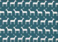 Wachstuch Rentier türkis Wachstuch Rentier türkis