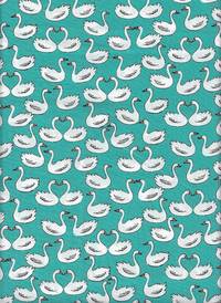 Wachstuch Schwäne türkis Wachstuch Schwäne türkis