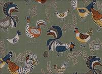 Wachstuch Hühner grün Wachstuch Hühner grün
