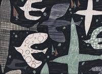 Wachstuch Am Meer schwarz Wachstuch Am Meer schwarz