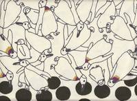 Wachstuch Pinguin groß schwarz Wachstuch Pinguin groß schwarz