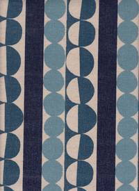 Wachstuch Circles & Stripes blue Wachstuch Circles & Stripes blue