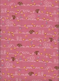 Wachstuch Wildschweine rosa Wachstuch Wildschweine rosa