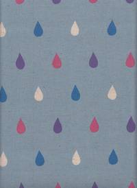 Wachstuch Tropfen blau Wachstuch Tropfen blau