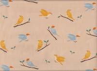 Wachstuch Vögel beige Wachstuch Vögel beige