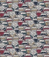 Wachstuch Retro Car beige red Wachstuch Retro Car beige red