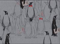 Wachstuch Pinguine hellblau