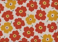 Wachstuch Simple Flower orange Wachstuch Simple Flower orange