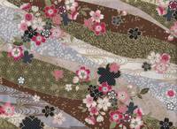 Wachstuch Sakura asanoha grau grün Wachstuch Sakura asanoha grau grün