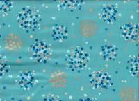 Wachstuch Hanabi flower light blue Wachstuch Hanabi flower light blue
