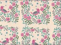 Wachstuch Blumen Vogel natur Wachstuch Blumen Vogel natur