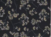 Wachstuch Gypsophila black Wachstuch Gypsophila black