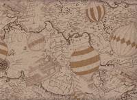 Wachstuch Voyage sepia Wachstuch Voyage sepia