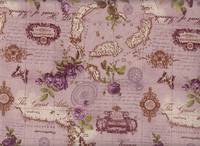 Wachstuch Antique Map flieder Wachstuch Antique Map flieder