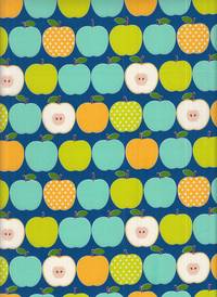 Wachstuch Äpfel blau Wachstuch Äpfel blau