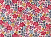 Wachstuch Sakura Okinawa rot Wachstuch Sakura Okinawa rot