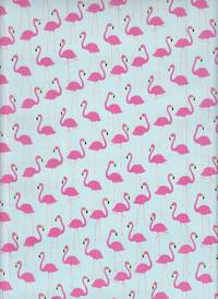 Wachstuch Flamingo hellblau Wachstuch Flamingo hellblau