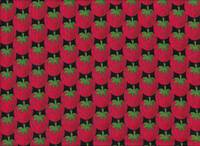 Wachstuch Strawberry Party black Wachstuch Strawberry Party black