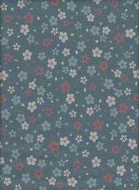 Wachstuch Blüten shibori türkis Wachstuch Blüten shibori türkis