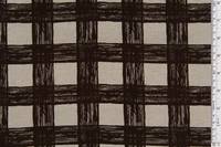 Wachstuch Karo groß braun Wachstuch Karo groß braun