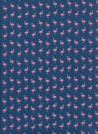 Wachstuch Flamingo klein blau Wachstuch Flamingo klein blau