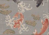 Wachstuch Koi & Matsu grau Wachstuch Koi & Matsu grau