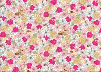 Wachstuch Katzen & Blumen creme Wachstuch Katzen & Blumen creme