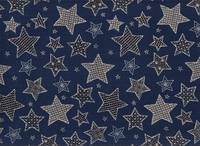 Wachstuch Sterne blau Wachstuch Sterne blau