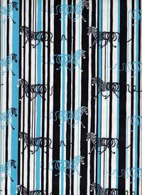 Wachstuch Zebra blau Wachstuch Zebra blau