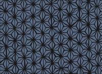 Wachstuch Asanoha blau schwarz Wachstuch Asanoha blau schwarz
