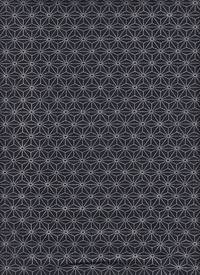 Wachstuch Asanoha midi blau silber Wachstuch Asanoha midi blau silber
