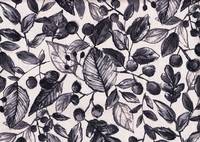 Wachstuch Autumn leaves black Wachstuch Autumn leaves black