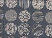 Wachstuch Circle pattern gray Wachstuch Circle pattern gray
