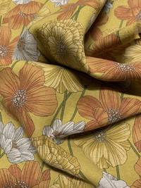 Wachstuch Classic Flower yellow Wachstuch Classic Flower yellow